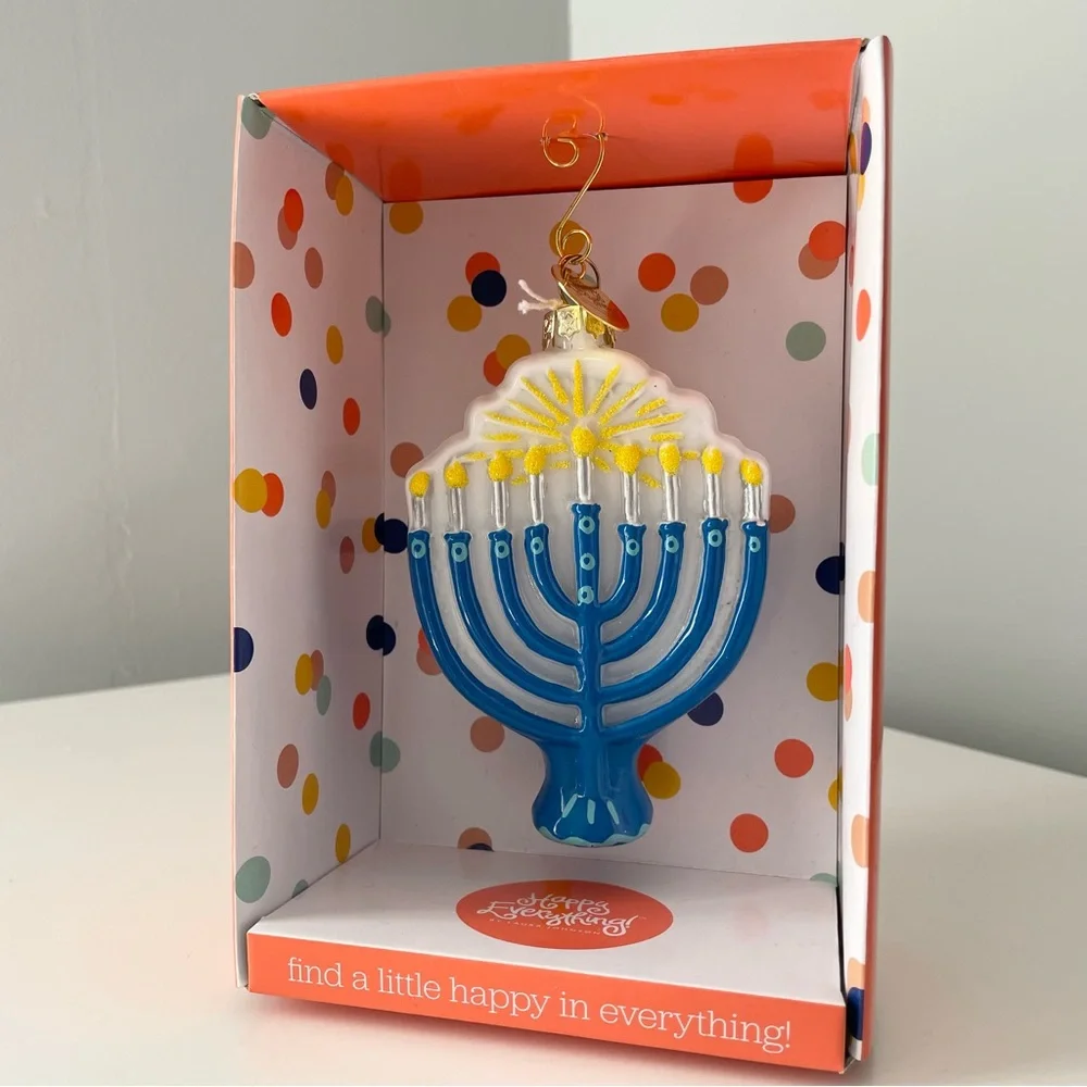 NEW Menorah Ornament by Happy Everything
